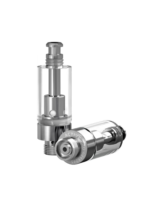 ACTIVE | EZ Clickâ„¢ Glass GoodCarts Vaporizer Cartridge with 2mm Aperture | 0.5mL - EZ Click - 100 Count