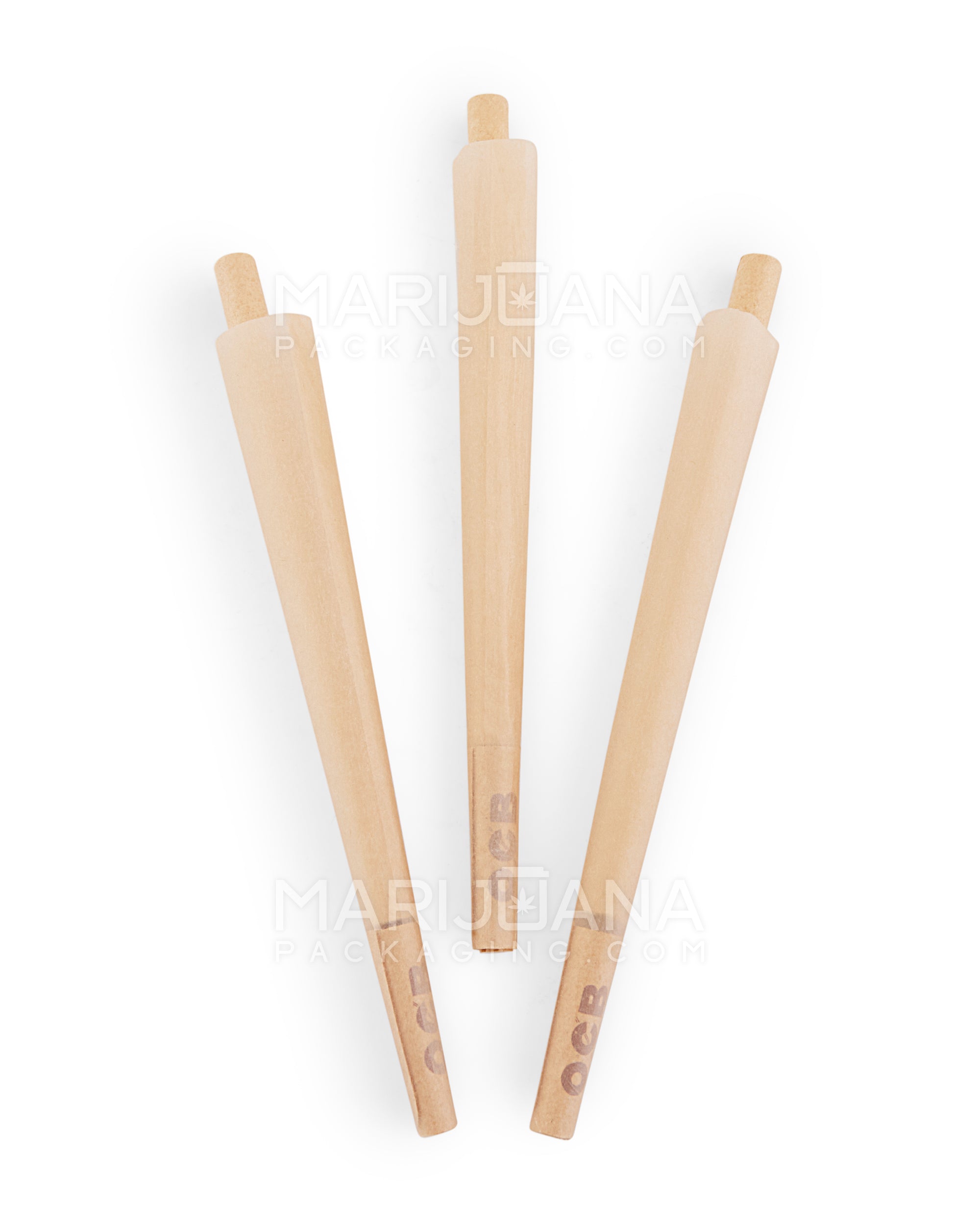 OCB | 'Retail Display' King Size Thin Pre-Rolled Cones | 109mm - Unbleached Paper - 32 Count - 6