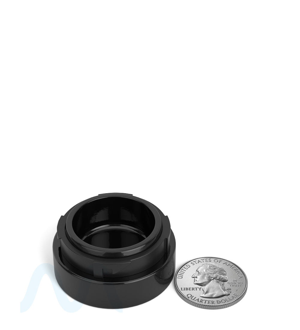 POLLEN GEAR | Palm N Turn Black Glass Concentrate Jar | 38mm - 5mL - 400 Count - 6