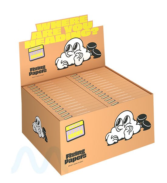 FLYING PAPERS | 'Retail Display' Pre - Rolled Cones | 109mm - Organic Brown Paper - 60 Count - 1