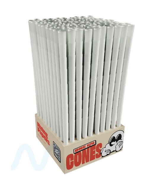 FLYING PAPERS | Classic 1 1/4 Size Pre - Rolled Cones | 84mm - Organic White Paper - 1200 Count - 2