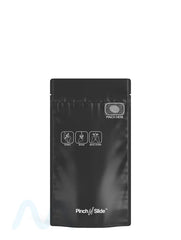 Child Resistant & Tamper Evident | Pinch N Slide 3.0 Matte Black Mylar Bags | 4in x 7.4in - 7g - 250 Count