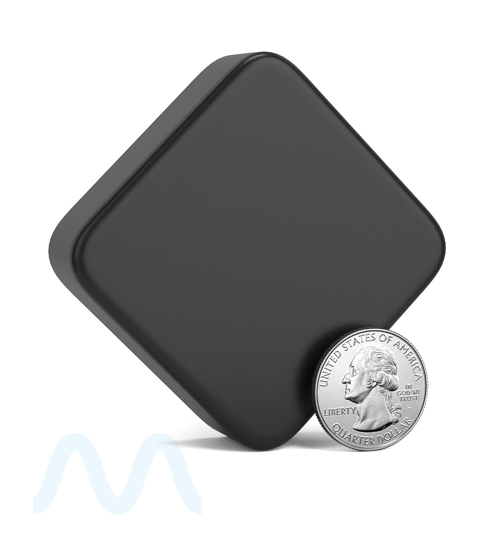 Child Resistant | Square Push Down & Turn Plastic Universal Caps w/ Foam Liner | 50mm - Matte Black - 80 Count - 6