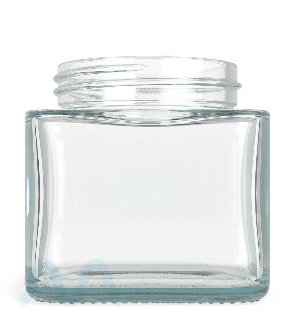 Cube Clear Glass V2 Jars | 50mm - 3oz - 80 Count - 4