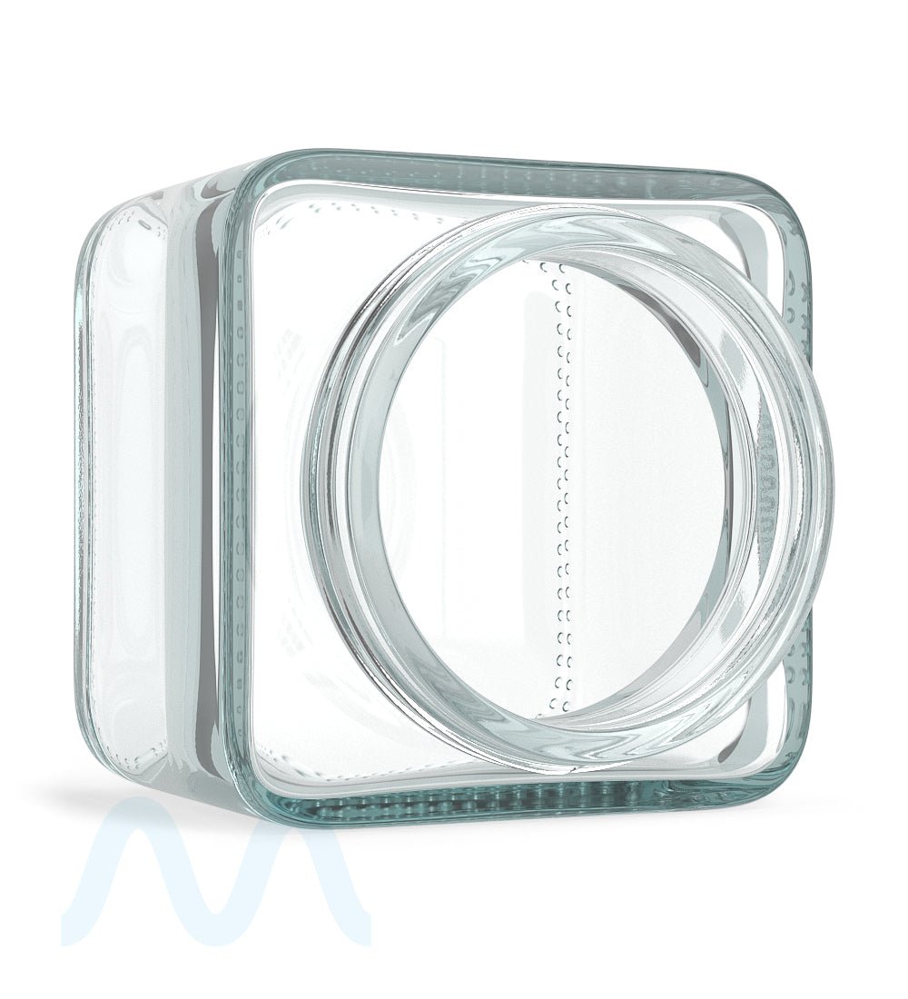 Cube Clear Glass V2 Jars | 50mm - 3oz - 80 Count - 5