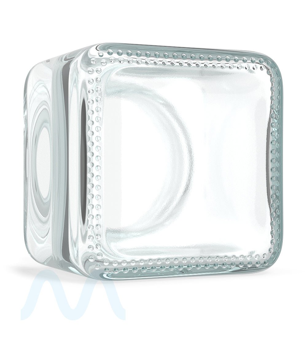 Cube Clear Glass V2 Jars | 50mm - 3oz - 80 Count - 6