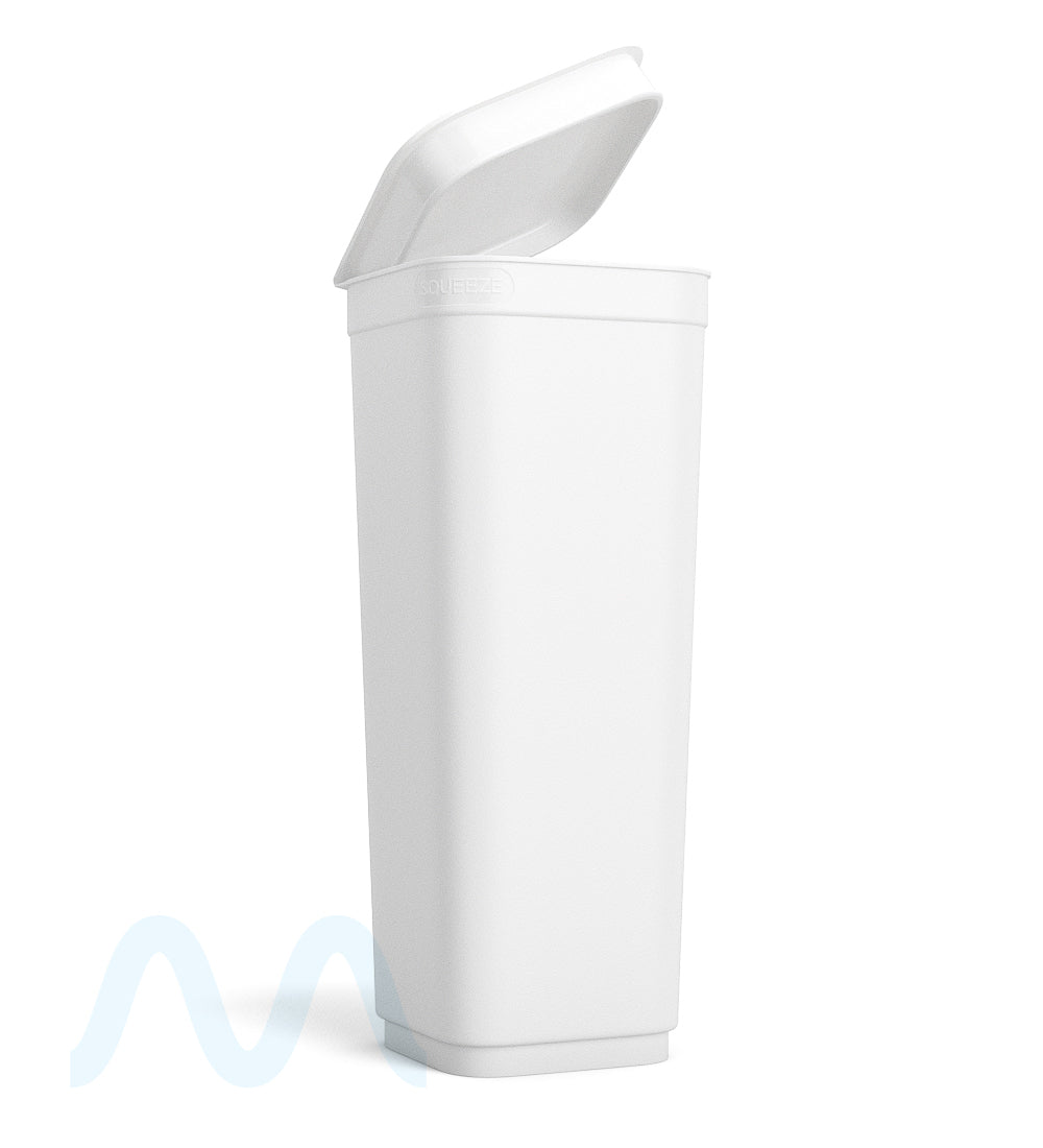 POLLEN GEAR | Child Resistant 100% Recyclable Opaque Glossy White Pop Box Pop Top Bottles | 60dr - 14g - 205 Count - 4