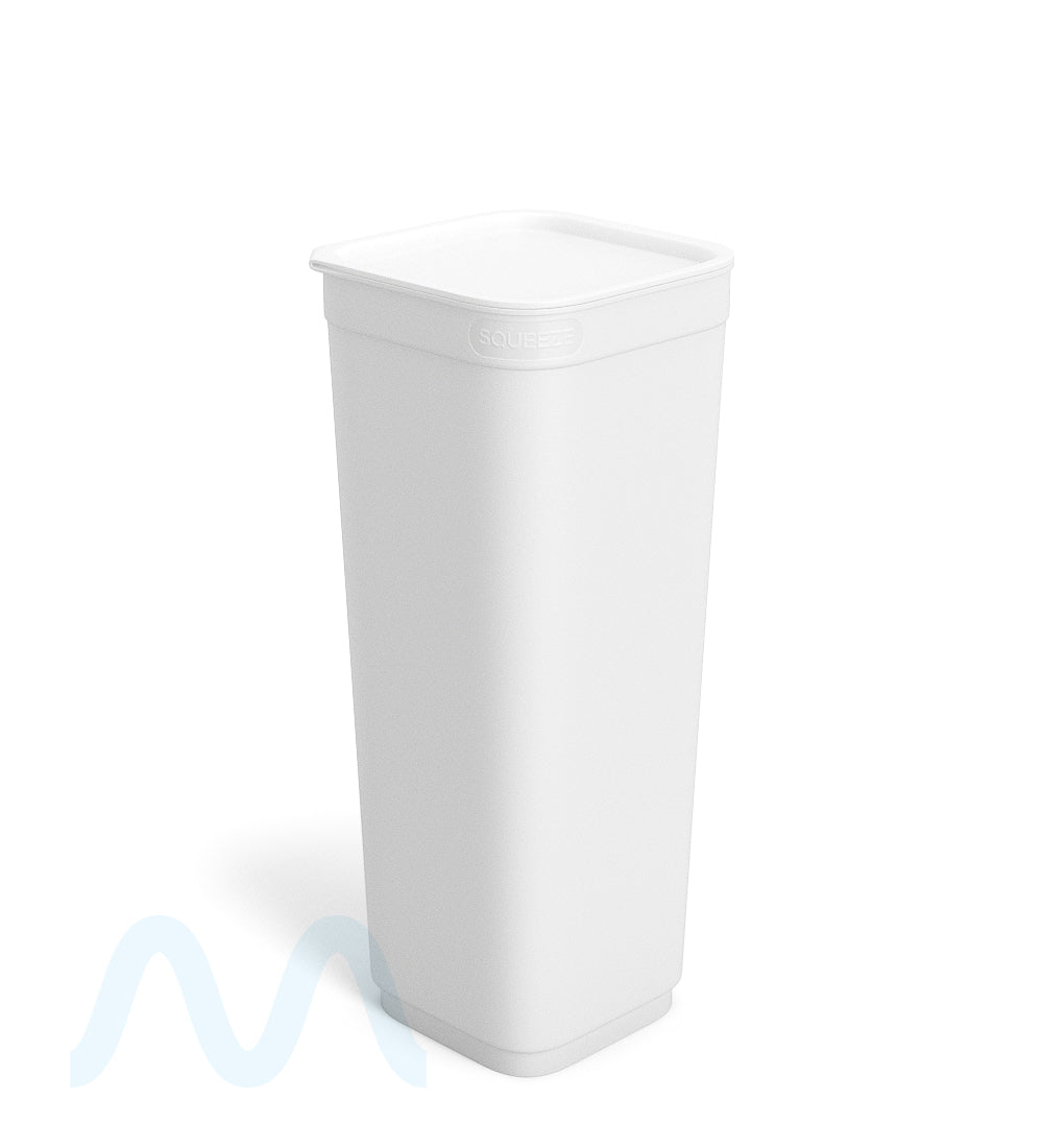 POLLEN GEAR | Child Resistant 100% Recyclable Opaque Glossy White Pop Box Pop Top Bottles | 60dr - 14g - 205 Count - 5