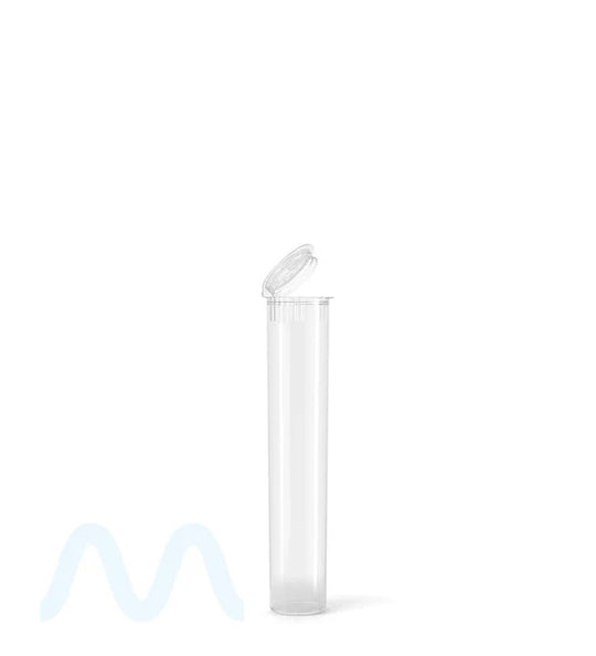 Child Resistant | Pop Top Plastic Pre-Roll Tubes | 70mm - Clear - 1000 Count