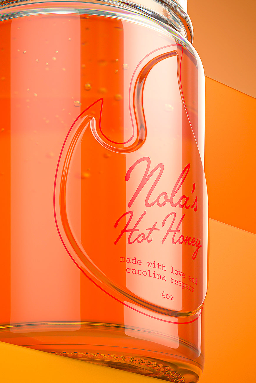 Transparent jar with minimalist branding and durable construction, blending modern design with practical functionality.
