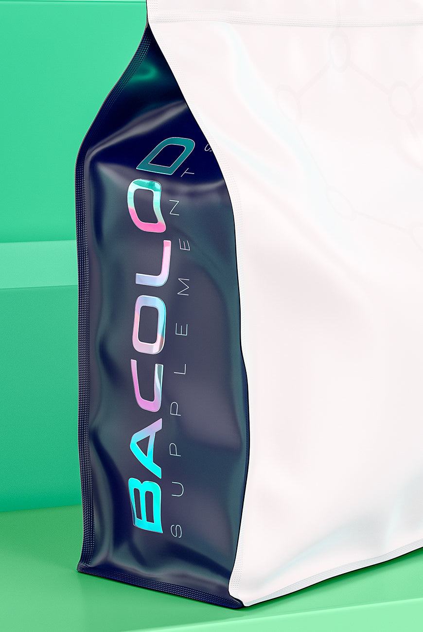 Matte resealable pouch with bold side-panel branding and a modern minimalist design for secure packaging.