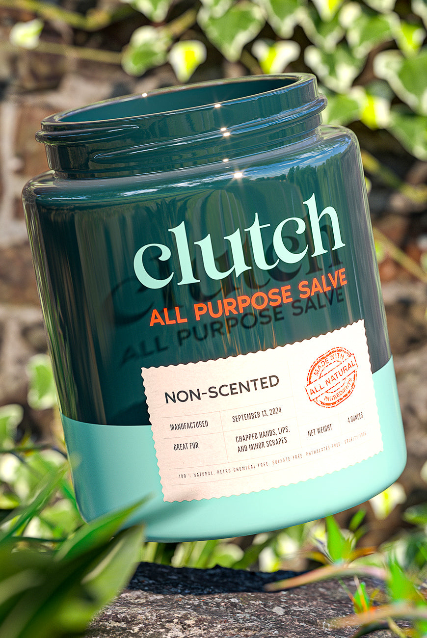 Green glass jar with a metallic lid and custom label design, ideal for premium product storage and branding.