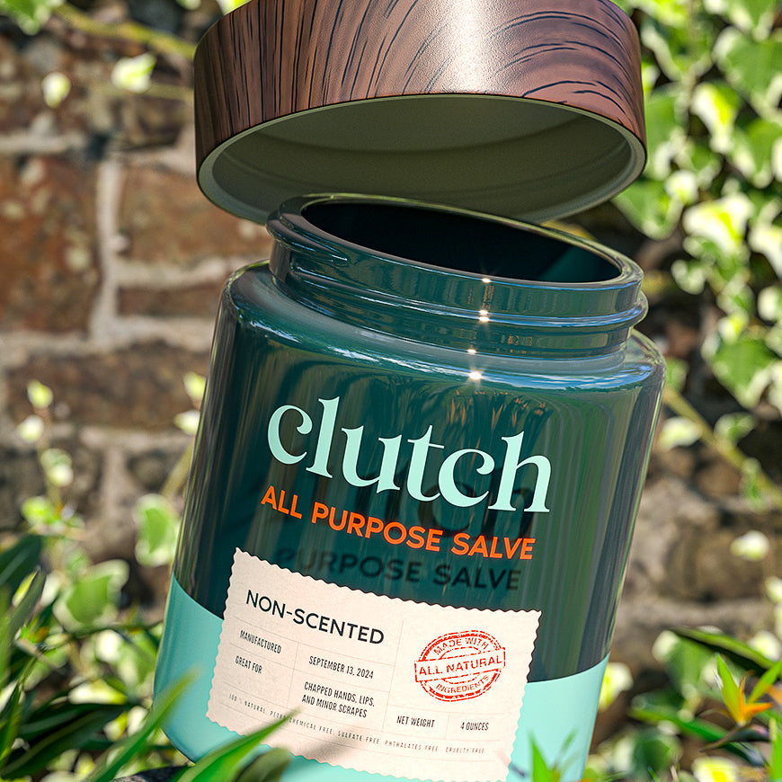 Round glass jar with custom printed label and secure lid, ideal for preserving freshness and showcasing product details.