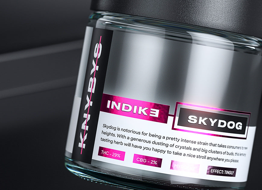 Clear glass jars with secure lids and bold custom labels, featuring sleek and modern branding for premium storage.