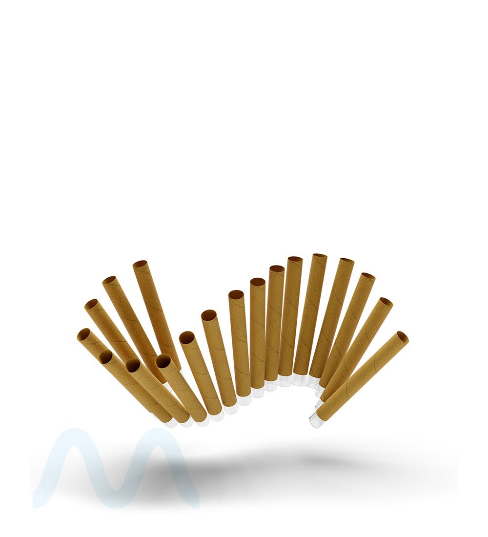 CROP KINGZ | King Size Glass Tipped Pre - Rolled Blunt Cones | 109mm - Organic Hemp - 80 Count - 10