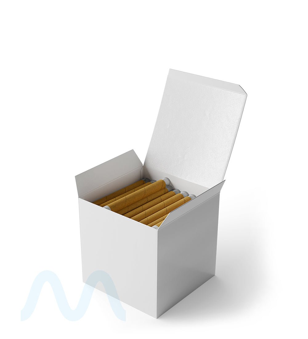 CROP KINGZ | King Size Glass Tipped Pre - Rolled Blunt Cones | 109mm - Organic Hemp - 80 Count - 12