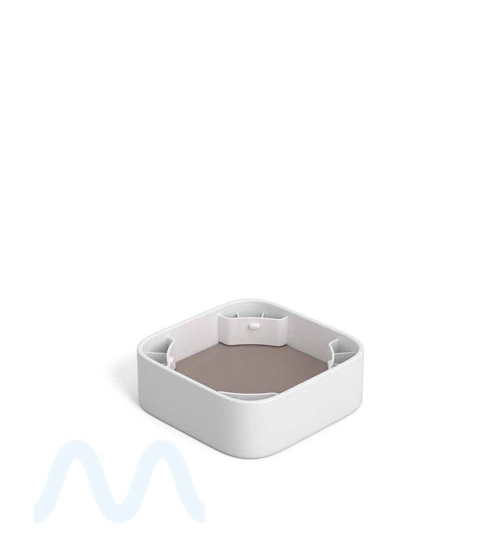 Child Resistant | Qube White Glass Concentrate Jar w/ White Cap | 32mm - 5mL - 250 Count - 10