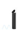 Child Resistant | Pop Top Opaque Plastic Pre-Roll Tubes (Open) | 78mm - Black - 1200 Count