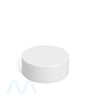 Child Resistant | Smooth Push Down & Turn Plastic PCR Caps w/ Foil Liner | 38mm - Matte White - 320 Count