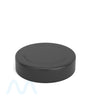Child Resistant | Push Down & Turn Plastic PCR Caps w/ Foam Liner | 78mm - Semi Gloss Black - 48 Count