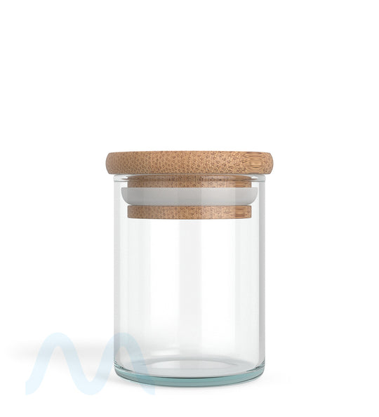 Glass Jar with Wooden Lid | 2oz - 16 Dram - 200 Count