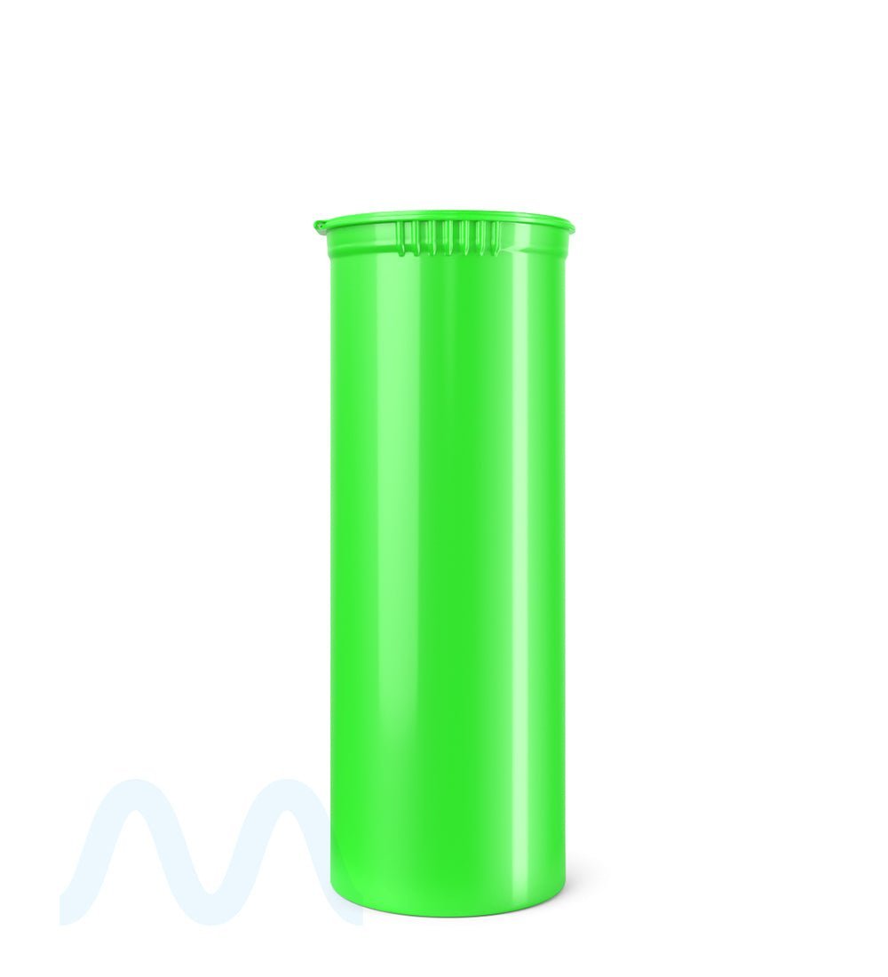 Child Resistant | Opaque Lime Pop Top PCR Bottles | 60dr - 14g - 75 Count - 2
