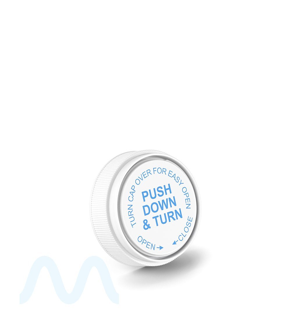 Child Resistant | Opaque White Reversible PCR Cap Vials | 40dr - 10g - 150 Count - 11