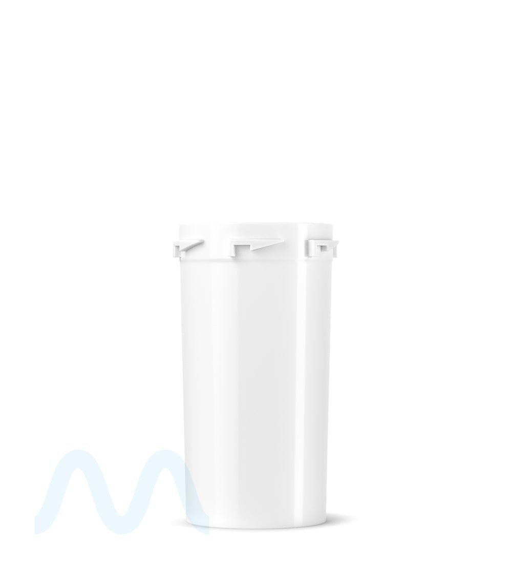 Child Resistant | Opaque White Reversible PCR Cap Vials | 40dr - 10g - 150 Count - 2