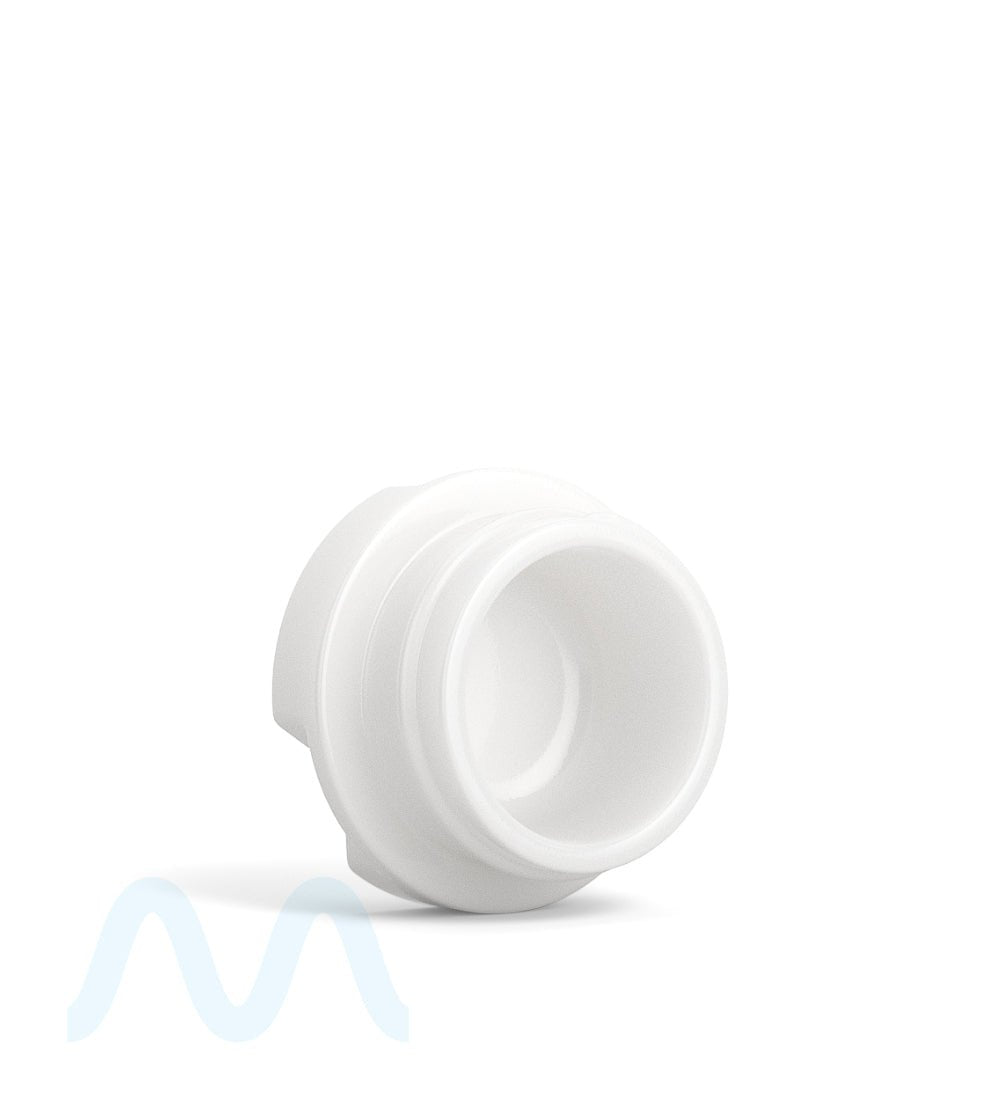 GROW PACK SUPPLY | Child Resistant White Glass GPS Easy - Grip Concentrate Containers w/ Glossy Black Cap | 28mm - 9mL - 320 Count - 4