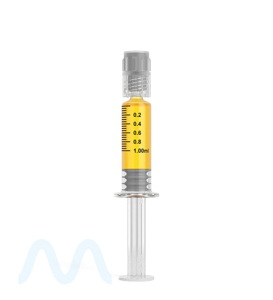 Luer Lock | Glass Dab Applicator Syringes | 1mL - 0.25mL Increments - 100 Count - 1