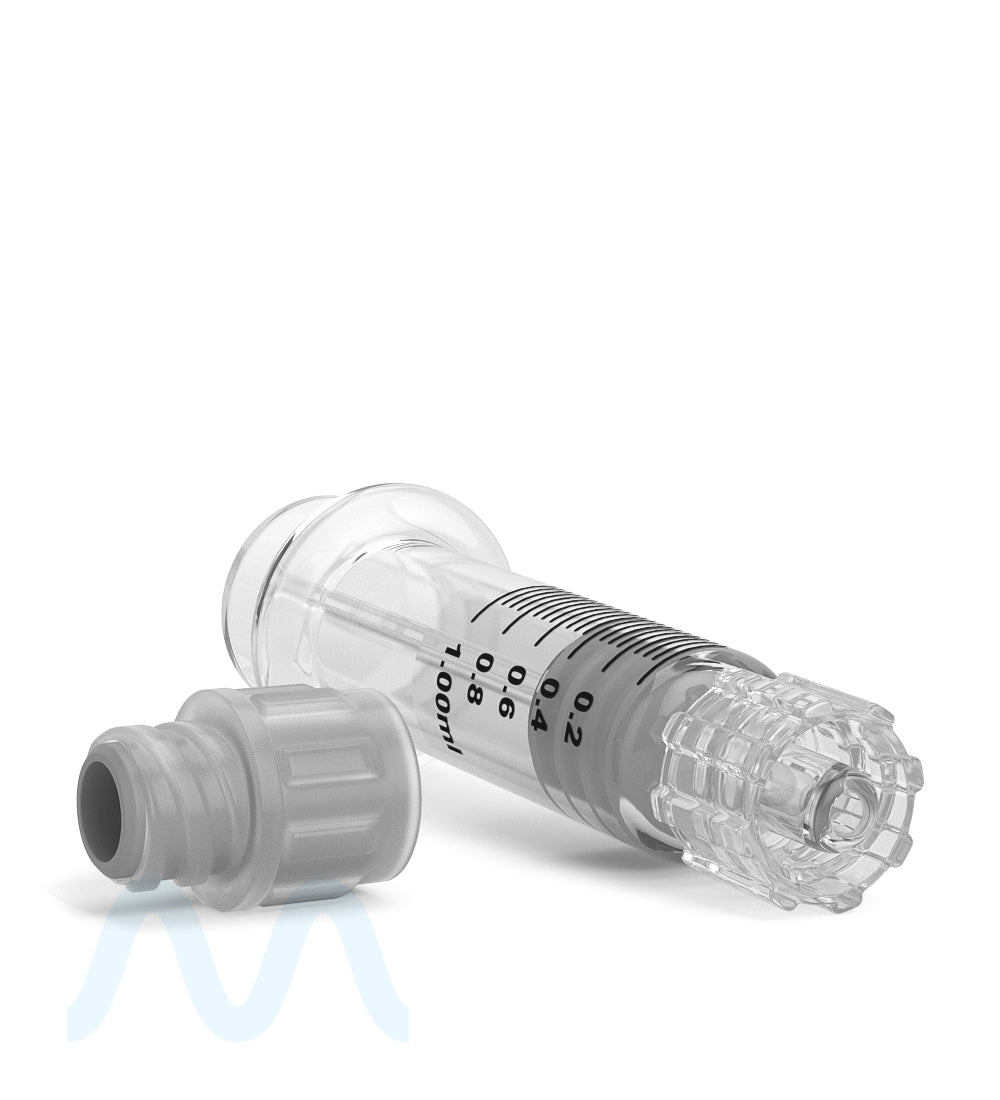 Luer Lock | Glass Dab Applicator Syringes | 1mL - 0.25mL Increments - 100 Count - 9