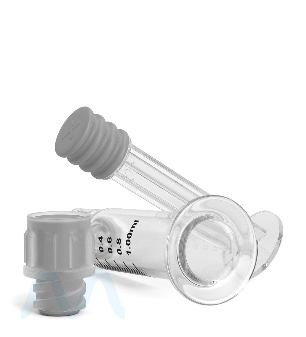Luer Lock | Glass Dab Applicator Syringes | 1mL - 0.25mL Increments - 100 Count - 10