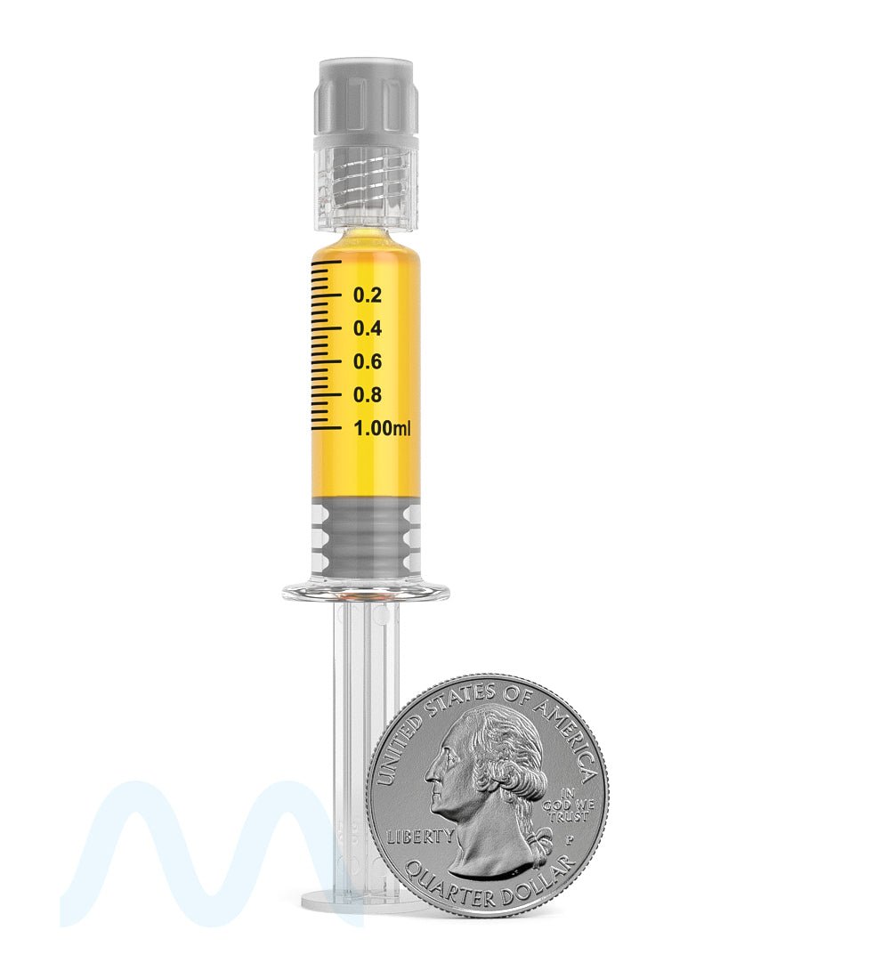 Luer Lock | Glass Dab Applicator Syringes | 1mL - 0.25mL Increments - 100 Count - 13