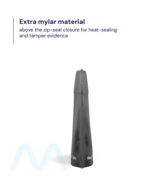 Child Resistant & Tamper Evident | Pinch N Slide 3.0 Matte Black PCR Mylar Exit Bags | 12in x 9in - 56g - 250 Count - 3