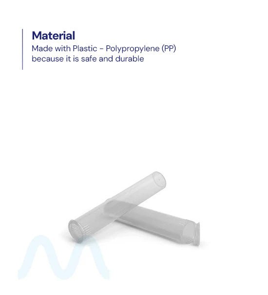 Child Resistant | Pop Top Vape Cartridge Tube | 80mm - Clear - 1000 Count - 9