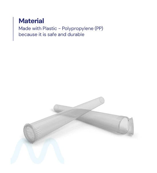 Child Resistant | Pop Top Transparent Conical Pre - Roll Tubes | 109mm - Clear - 1000 Count - 3