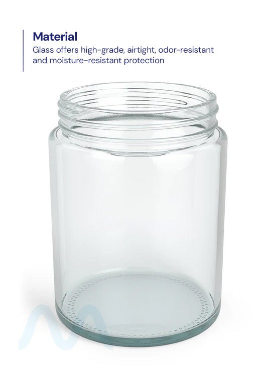 Straight Sided Clear Glass Jars | 78mm - 18oz - 48 Count - 2