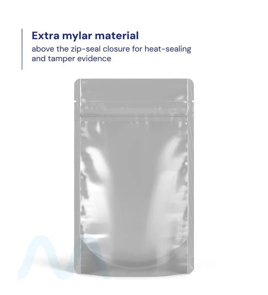 Tamper Evident | Matte Black Vista PCR Mylar Bags (Tear Notch) | 4in x 6.5in - 7g - 1000 Count - 2