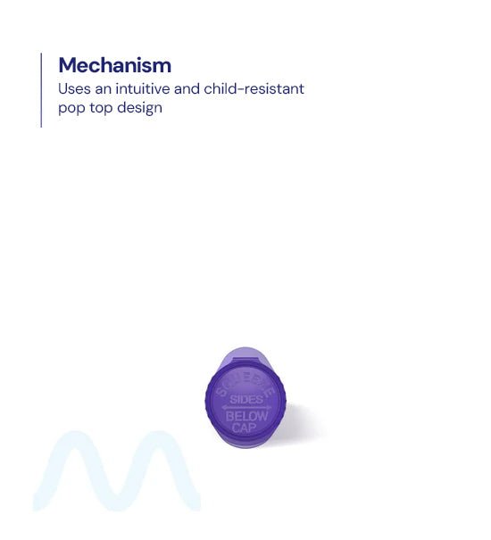 Child Resistant | King Size Pop Top Translucent Plastic Pre - Roll Tubes | 116mm - Purple - 1000 Count - 8