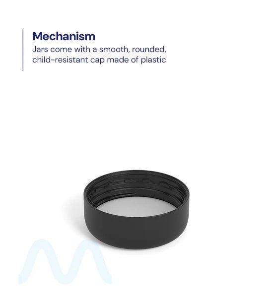 Child Resistant | Glossy Black Glass Concentrate Containers w/ Cap | 29mm - 5mL - 504 Count - 10