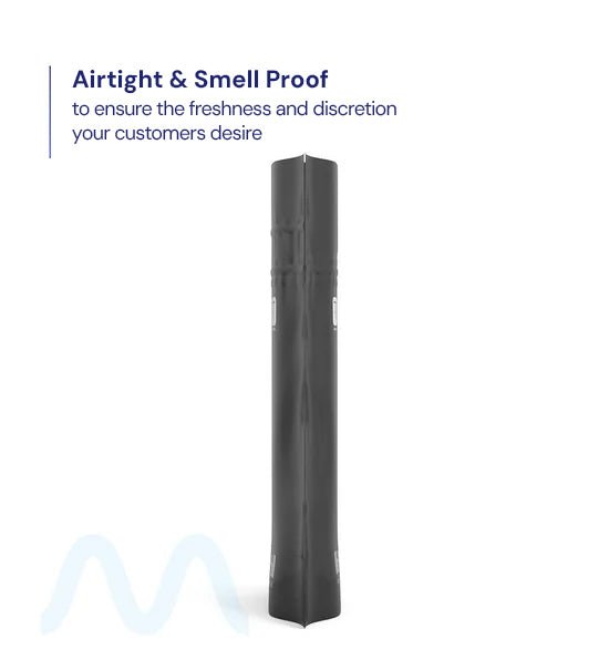 Child Resistant & Tamper Evident | Pinch N Pull Matte Black PCR Mylar Bags | 4in x 7in - 7g - 250 Count - 2