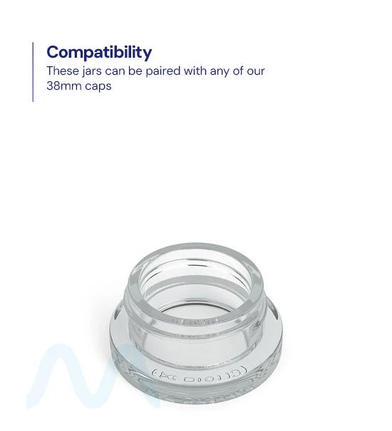 Clear Glass Concentrate Containers | 38mm - 9mL - 320 Count - 2