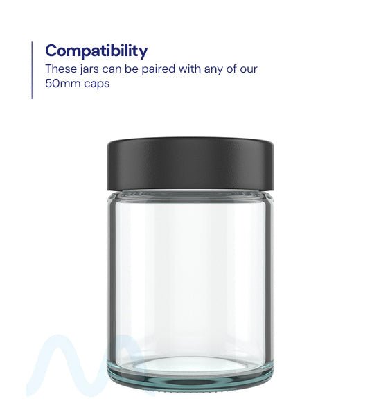 Straight Sided Clear Glass Jars | 50mm - 4oz - 100 Count - 3