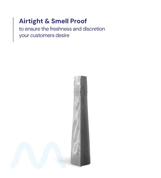 Tamper Evident | Matte Black Vista Mylar Bags (Tear Notch) | 3.62in x 5in - 3.5g - 1000 Count - 3