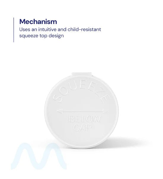 Child Resistant | Opaque White Pop Top Bottles | 30dr - 7g - 150 Count - 4