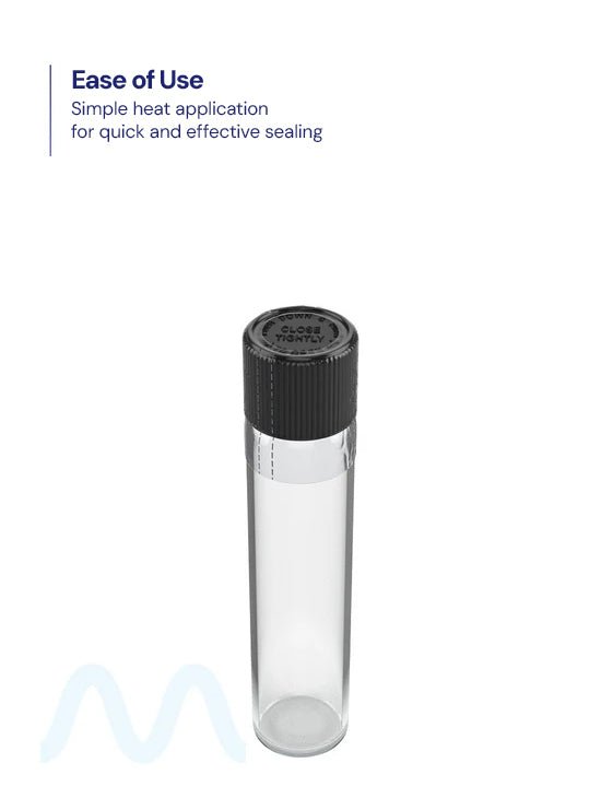 Tamper Evident | Heat Seal PETG Shrink Bands for Tubes | 30mm x 38mm - Clear Plastic - 1000 Count - 4