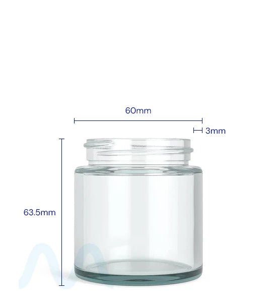 Straight Sided Clear Glass Jars | 53mm - 3.75oz - 32 Count - 4