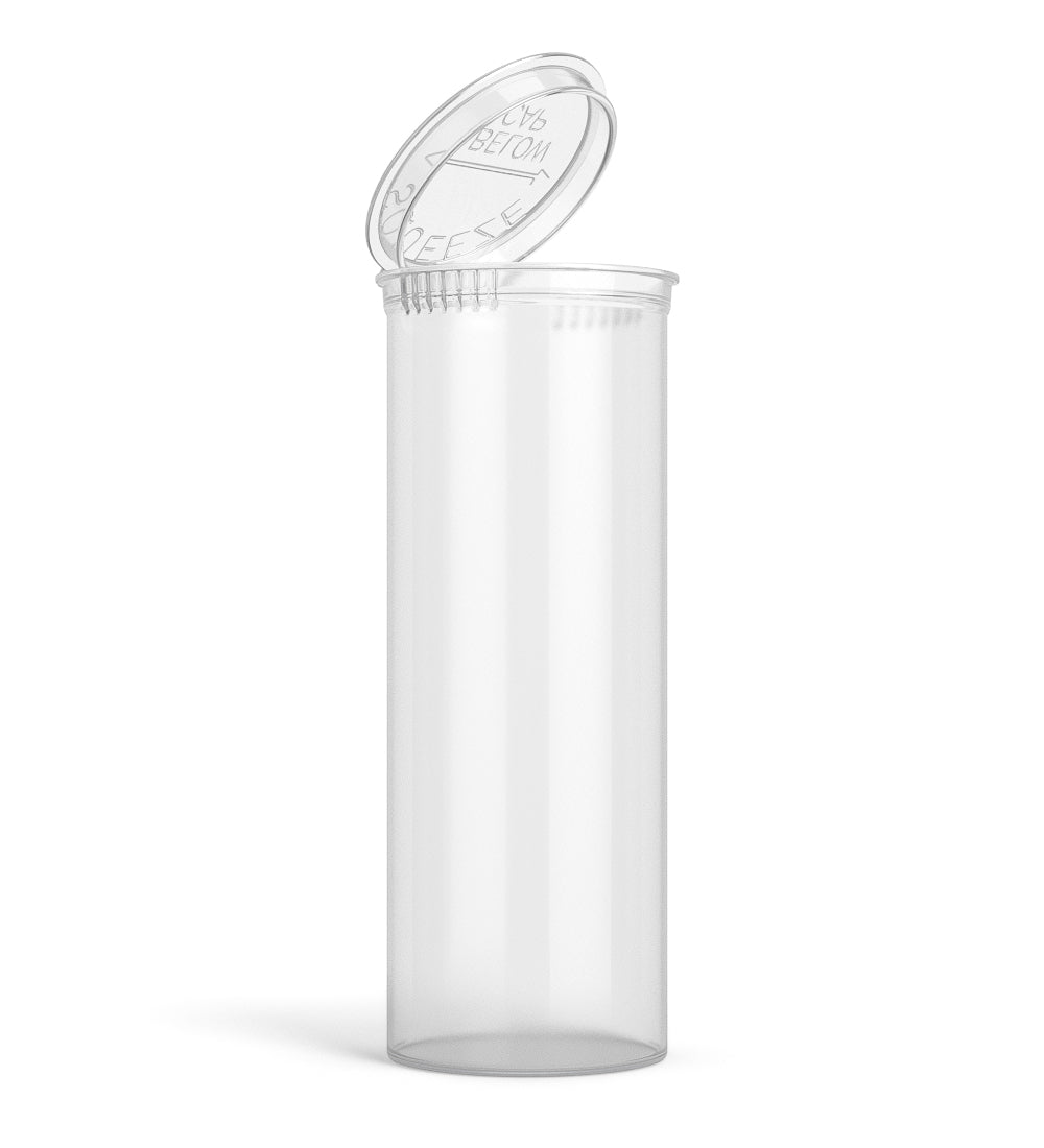 Child Resistant Clear Pop Top PCR Bottles | 60dr - 14g | Sample - 1
