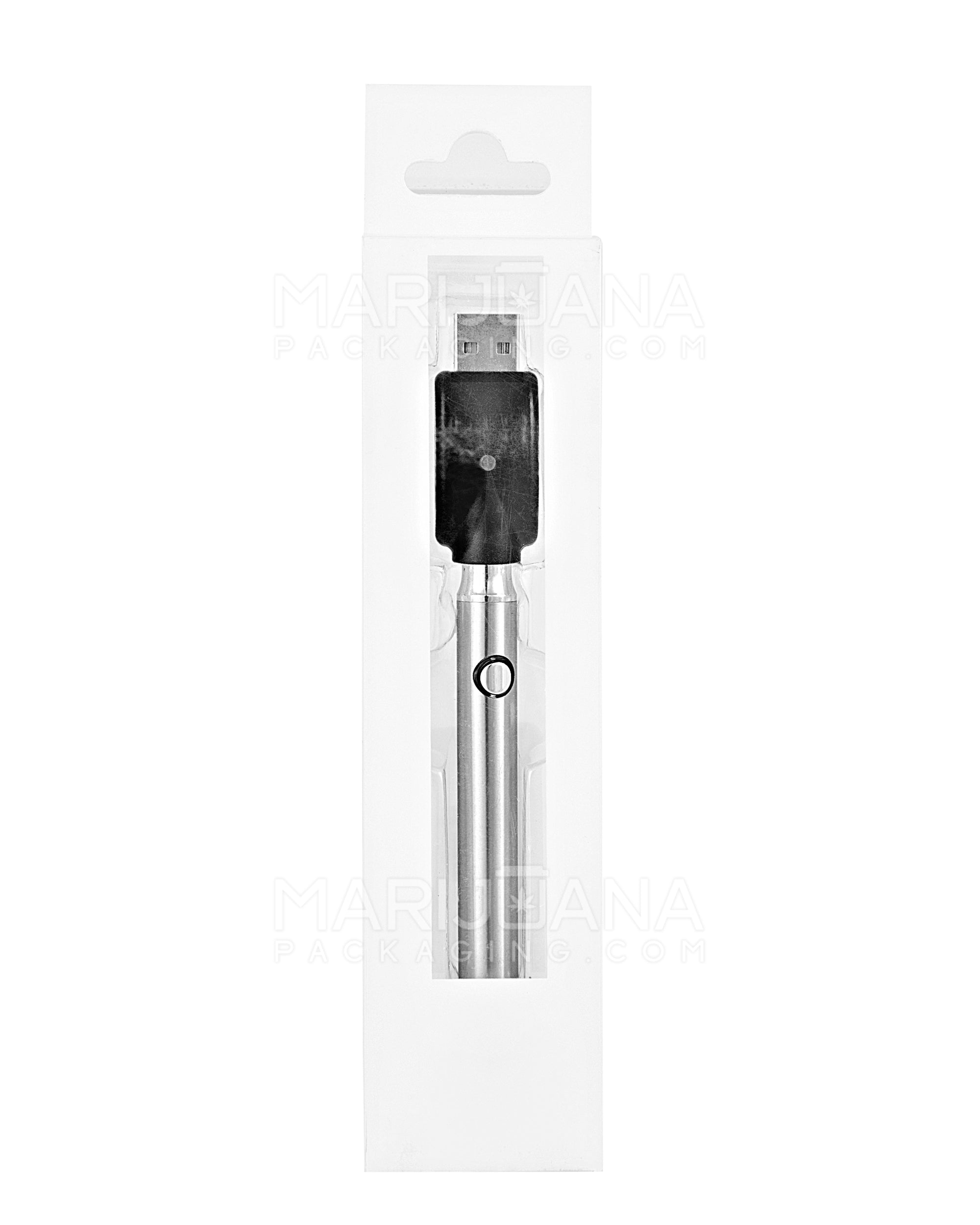 G2 Silver Variable Voltage 400mAh 510 Battery w/ USB Charger Gamut Packaging G2 Silver Variable Voltage 400mAh 510 Battery w/ USB Charger Gamut Packaging