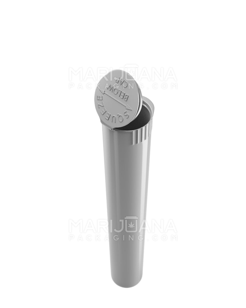 Child Resistant | King Size Pop Top Opaque Plastic Pre - Roll PCR Tubes | 116mm - Silver - 1000 Count - 3